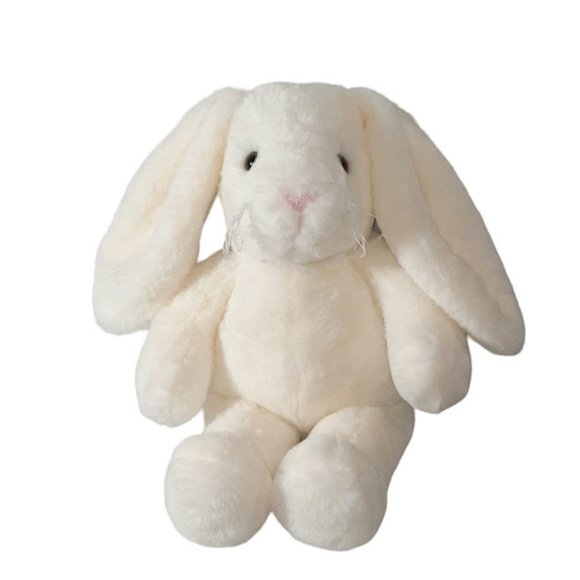 The Bearington Collection Ivory Bunny Rabbit Plush Stuffed Animal Toy 14" - Picture 2 of 7